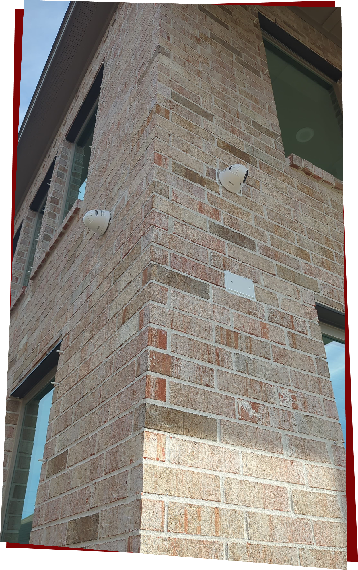 Brick wall camera install